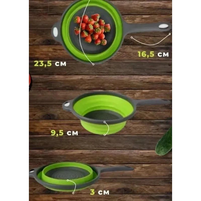 Дуршлаг круглый с ручкой