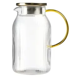 Графин ребристый с крышкой-сито 1500ML