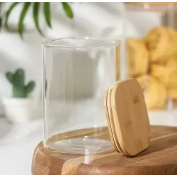 Банка для сыпучих продуктов,стекло 600ml 15*8см