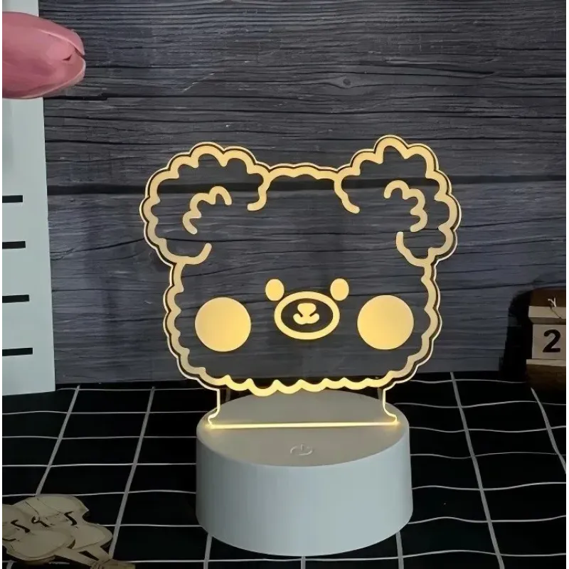 Светильник ночник на подставке рисовая мишка