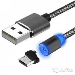Кабель USB магнитный светящийся