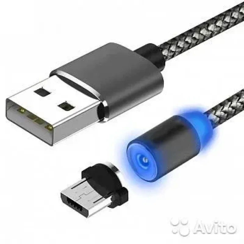 Кабель USB магнитный светящийся