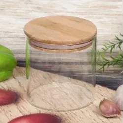 Банка для сыпучих продуктов,стекло 0,4ml 8*8,5см