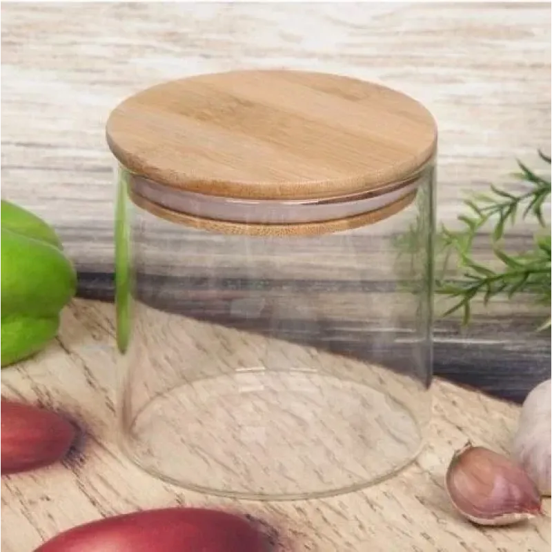 Банка для сыпучих продуктов,стекло 0,4ml 8*8,5см