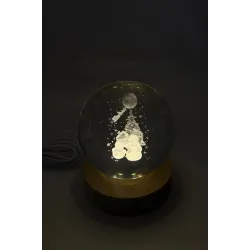 Ночник хрустальный шарновогодняя ночь 6d