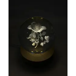 Ночник хрустальный шарроза 8d