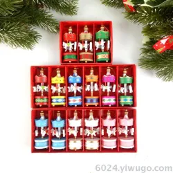Деревянная новогодняя карусель-лошадка, мини, 10 см, в коробке