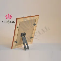 Фоторамка из сосны, настольная, 5x5 см, прямоугольная, в европейском стиле