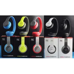 Bluetooth-наушники P47 с поддержкой карт памяти, аудиокабелем и кабелем данных