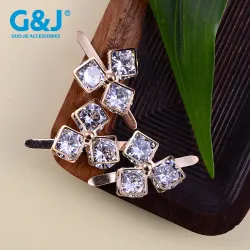 Квадратная трёхлепестковая застёжка-«цветок» для резинок и DIY