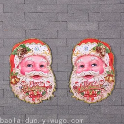 Объемные наклейки-венок на окно, 3D декор для Рождества