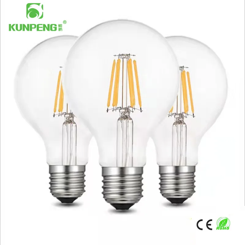LED-лампа нитевая G80 для декоративной подсветки помещений и улицы