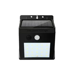 Солнечный настенный светильник с датчиком движения, 20 LED, уличный