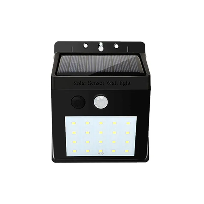 Солнечный настенный светильник с датчиком движения, 20 LED, уличный