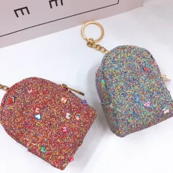 Мини-кошелёк для мелочи в виде рюкзачка с карабином