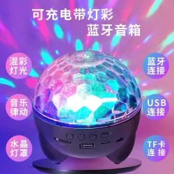 Bluetooth-колонка с рождественской проекцией и LED-подсветкой, «кристальный шар»