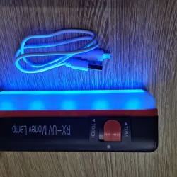 Портативный LED-фонарик для проверки банкнот, USB-зарядка