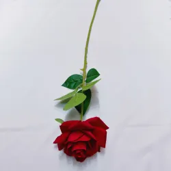 Искусственная роза и пион на стебле, бархат, для настенного декора