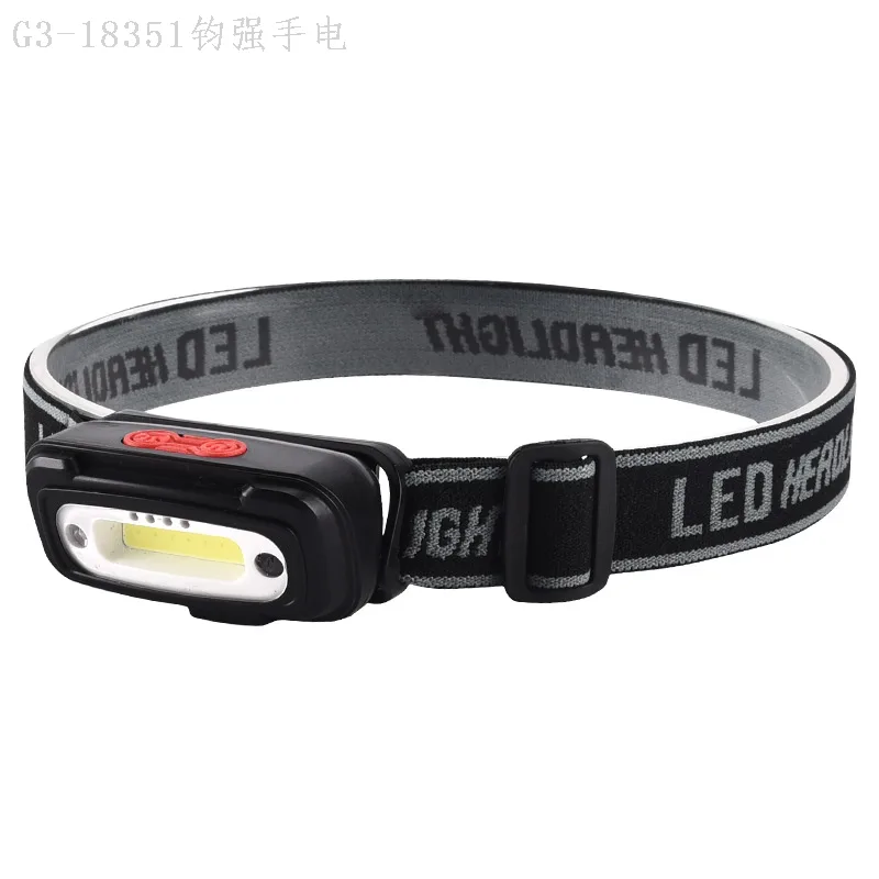 Налобный фонарь COB с двумя источниками света и USB-зарядкой