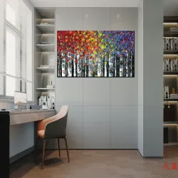 Декоративная картина в стиле минимализм, 60×120 см или 70×140 см