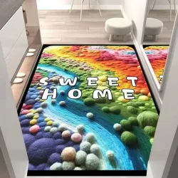 Коврик прикроватный с 3D шарами из хлопковой нити, нескользящий