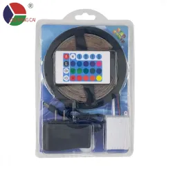 Светодиодная лента 2835/5050 RGB, 12 В, с пультом и адаптером, комплект