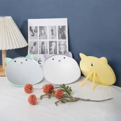 Настольное косметическое зеркало с подсветкой, 4 цвета