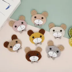 Миниатюрный медвежонок из плюша для DIY-украшений, 1 шт.