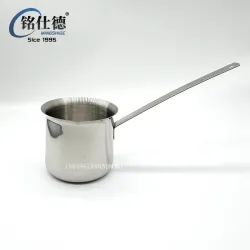 Молочник из нержавеющей стали с ручкой, кувшин для кофе и латте-арта, с носиком