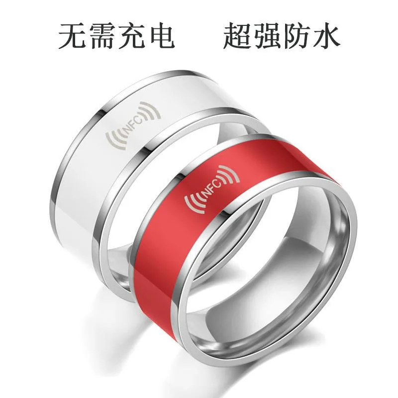 Умное кольцо из нержавеющей стали с NFC, носимое устройство