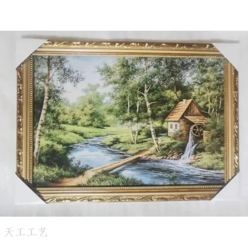 Декоративное панно с пейзажем для ресторана, гобеленовая картина