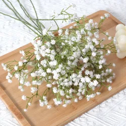 Искусственная гипсофила из мягкого пластика, ветка для декора