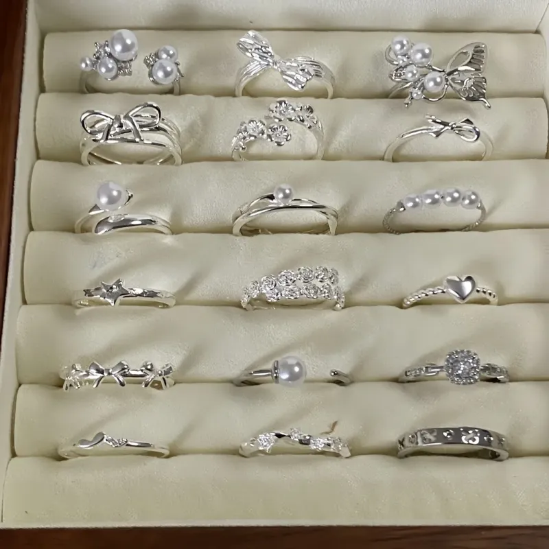 Серебряное кольцо 925 пробы, простой дизайн, без покрытия