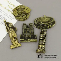 Металлический магнит на холодильник, сувенир из сплава для туризма