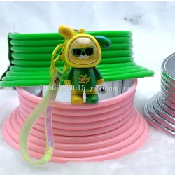 Брелок для ключей и рюкзака с гальванизированной фигуркой кролика PVC