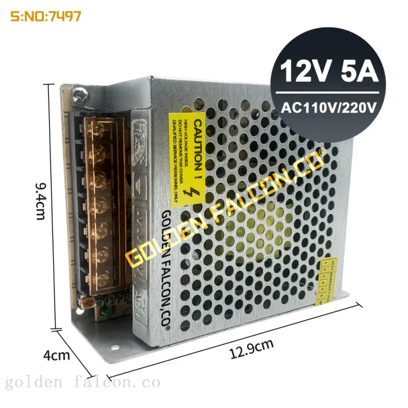 Импульсный блок питания 110/220 В – 12 В 5 А, 60 Вт, для LED-лент