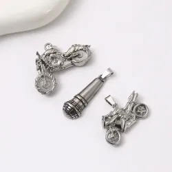 Подвеска-микрофон из нержавеющей стали для DIY украшений