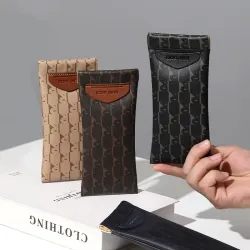 Футляр для очков, портативный, ударопрочный, из кожзаменителя