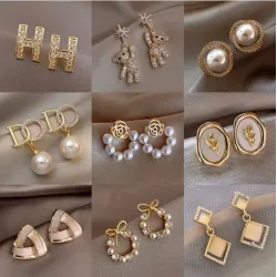 Сережки-гвоздики из серебра 925 пробы, корейский минимализм