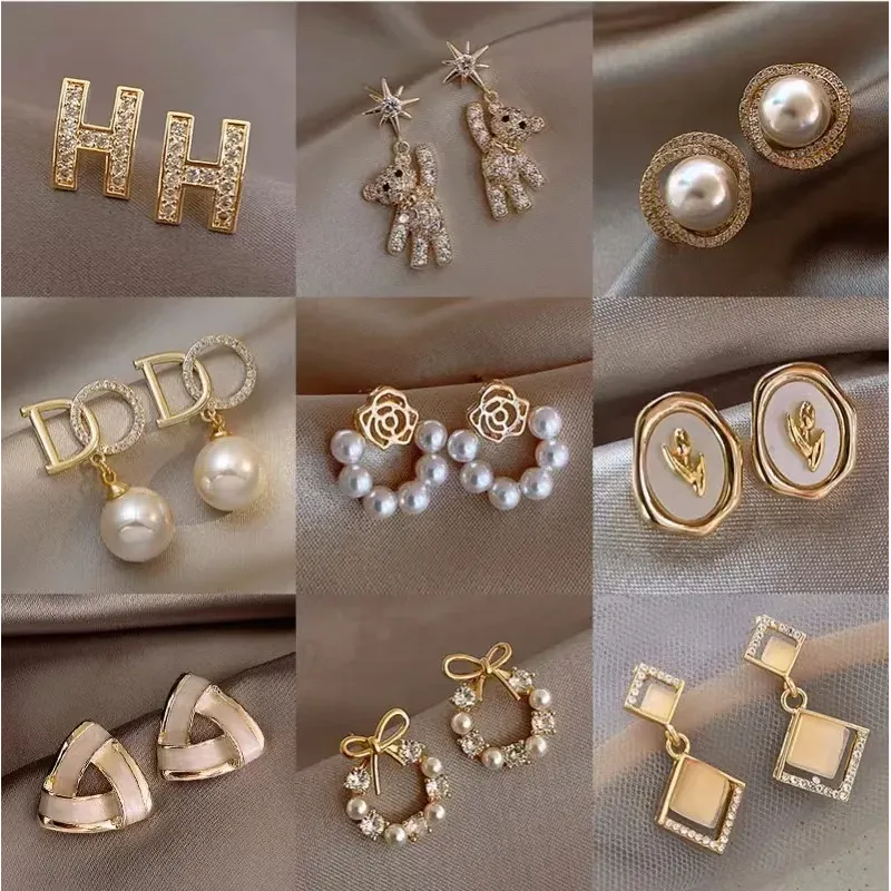 Сережки-гвоздики из серебра 925 пробы, корейский минимализм