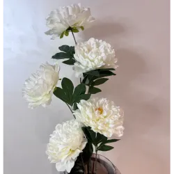 Искусственные цветы пион из шёлка, 5 головок, для дома и офиса, 115 см