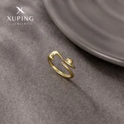 Кольцо с котиком, сплав с покрытием 14K, разомкнутое, регулируемое, японский и корейский стиль