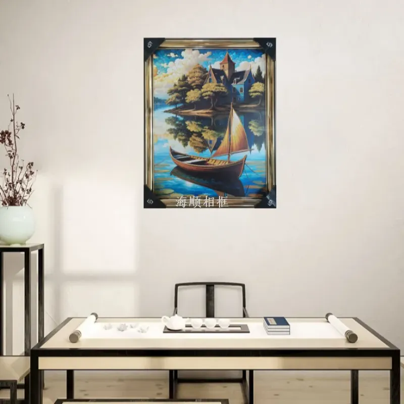 Вертикальная декоративная картина на холсте, минималистичный стиль, 41x51 см