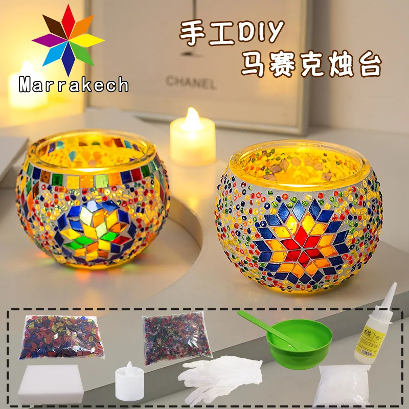 Набор для творчества мозаика турецкий подсвечник, DIY