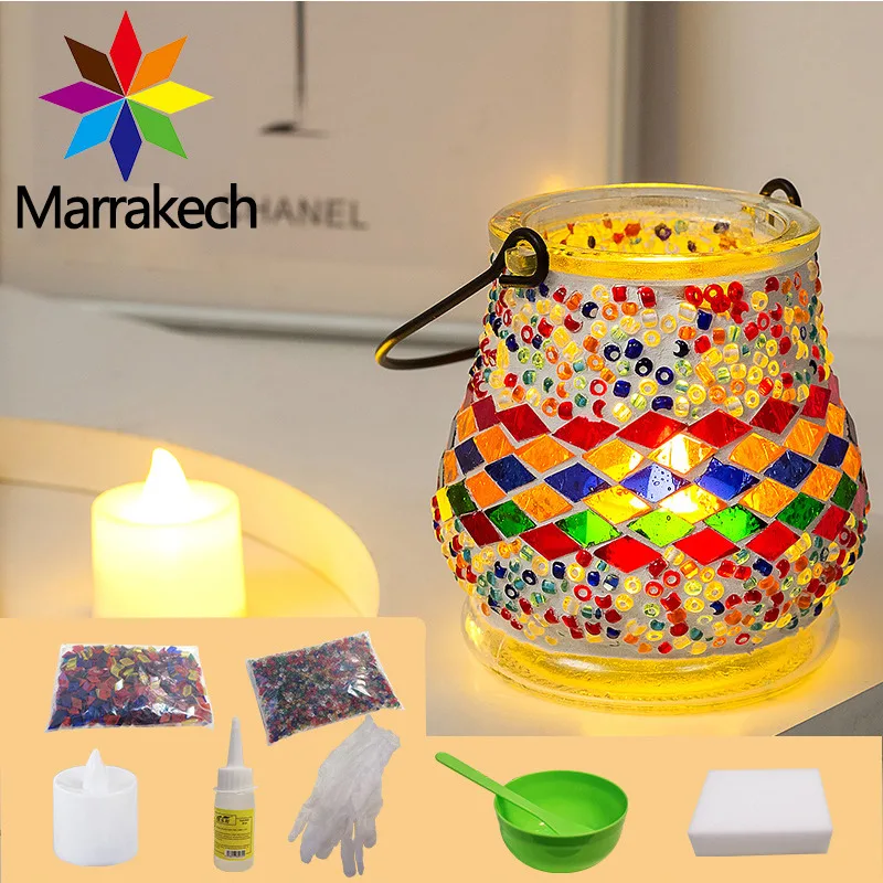 Набор для DIY мозаики «Подсвечник и ваза», стекло, для детей и взрослых