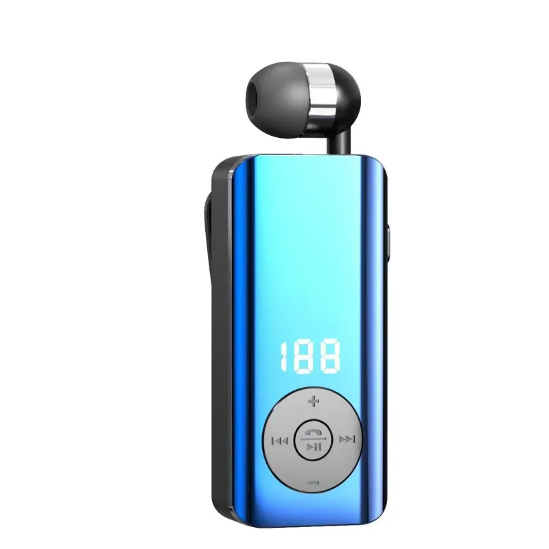 Бизнес-наушники Bluetooth с выдвижным кабелем, дисплеем и клипсой