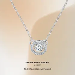 Колье из серебра 925 пробы с подвеской «бьющееся сердце»