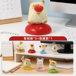 Коллекционная фигурка кота из смолы, настольный декор, серия сюрприз