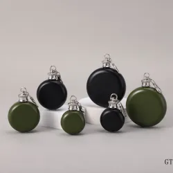 Фляжка для алкоголя из нержавеющей стали с брелоком, 1/3/5 oz, окрашенная