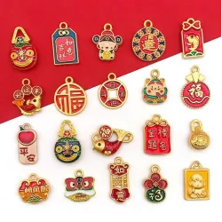 Подвеска-подвес из цинкового сплава в китайском стиле для DIY